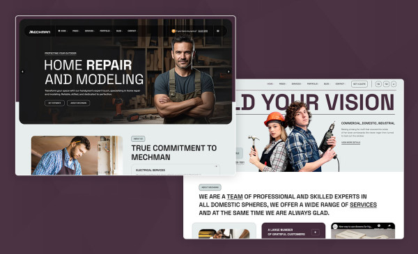 Mechman Handyman Website WordPress Theme