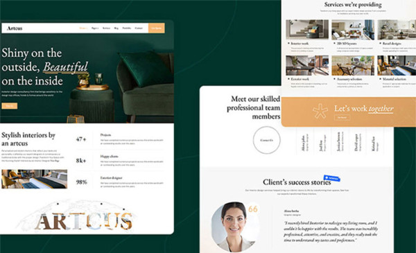 Artcus Architecture and Interior Design HTML Template