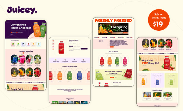 Juicey Organic Juice and Health Drinks Shopify Theme