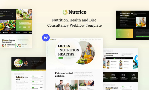 Nutrico Webflow Template