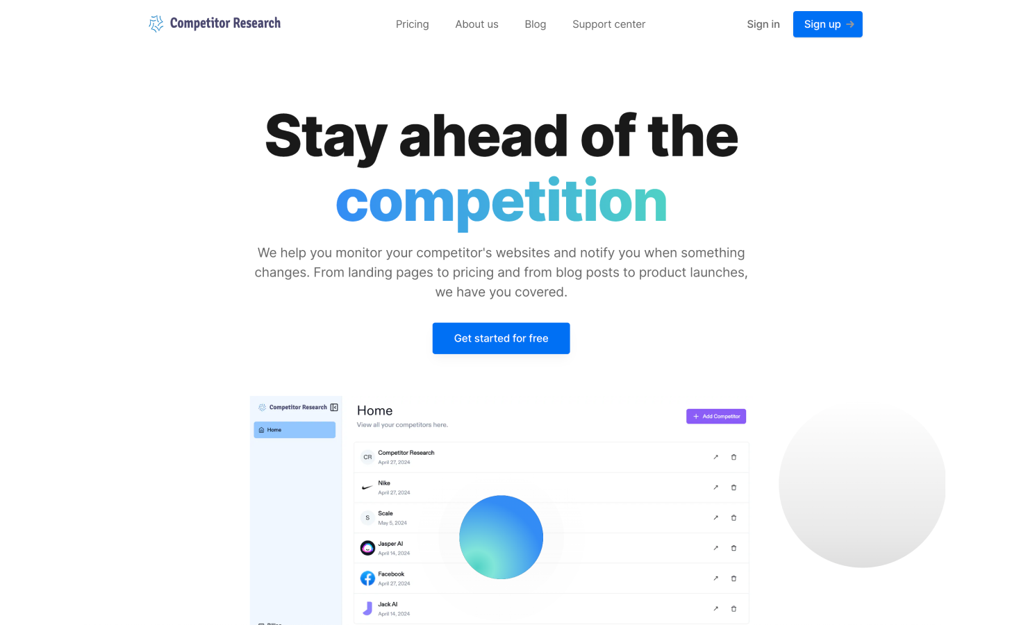 Competitor Research