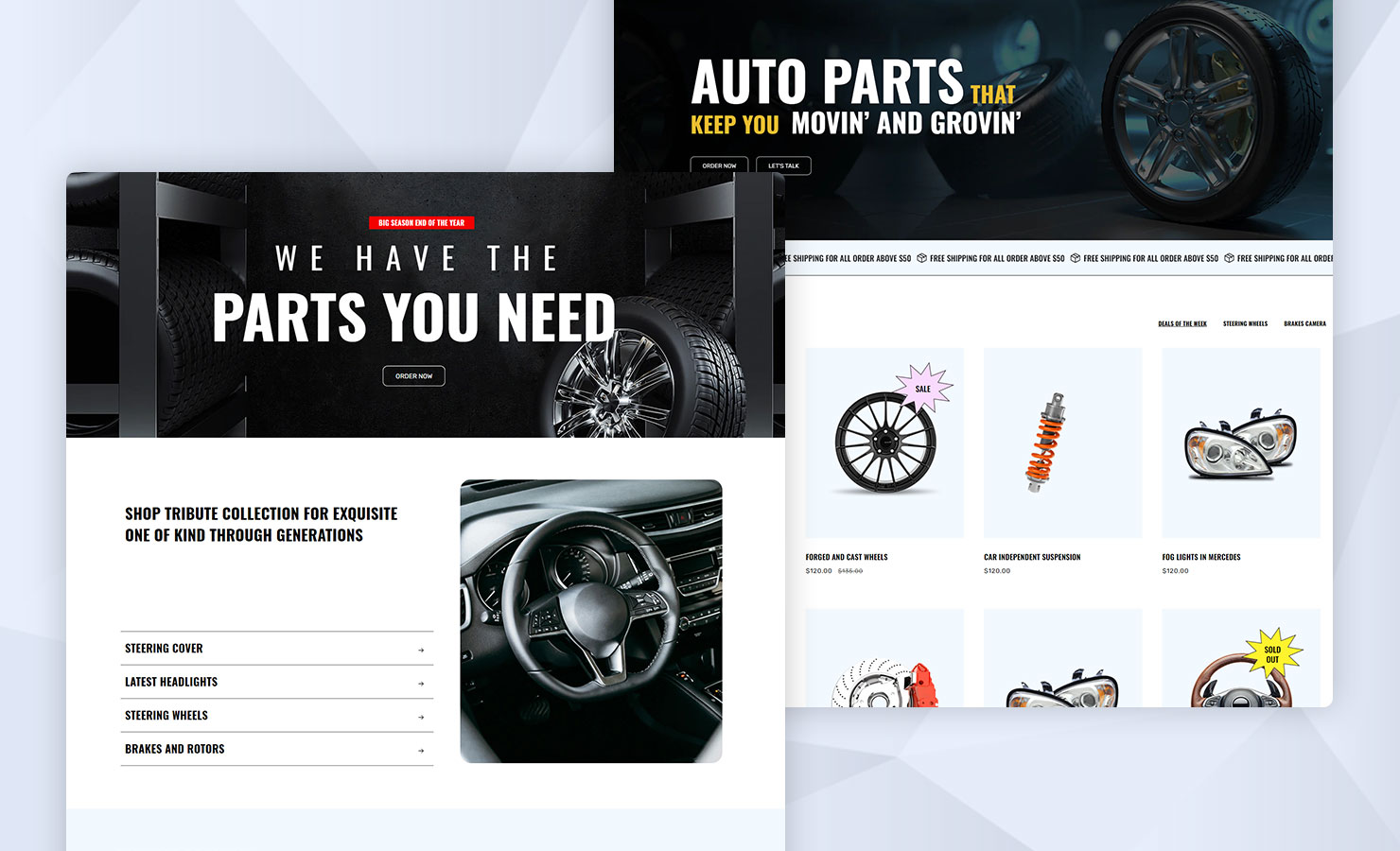 Motokits Auto Parts Services Creative Shopify Theme