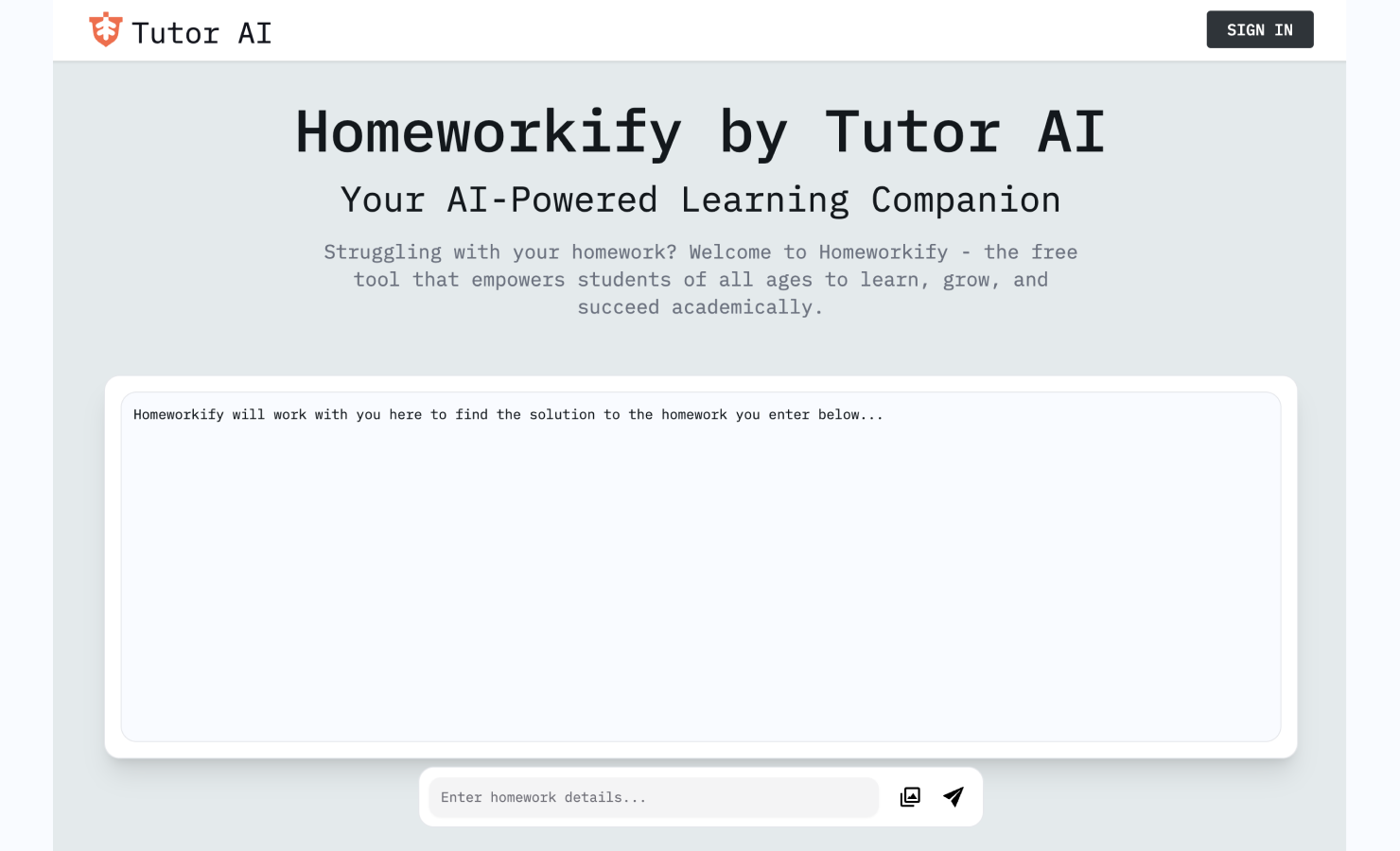 Homeworkify by Tutor AI