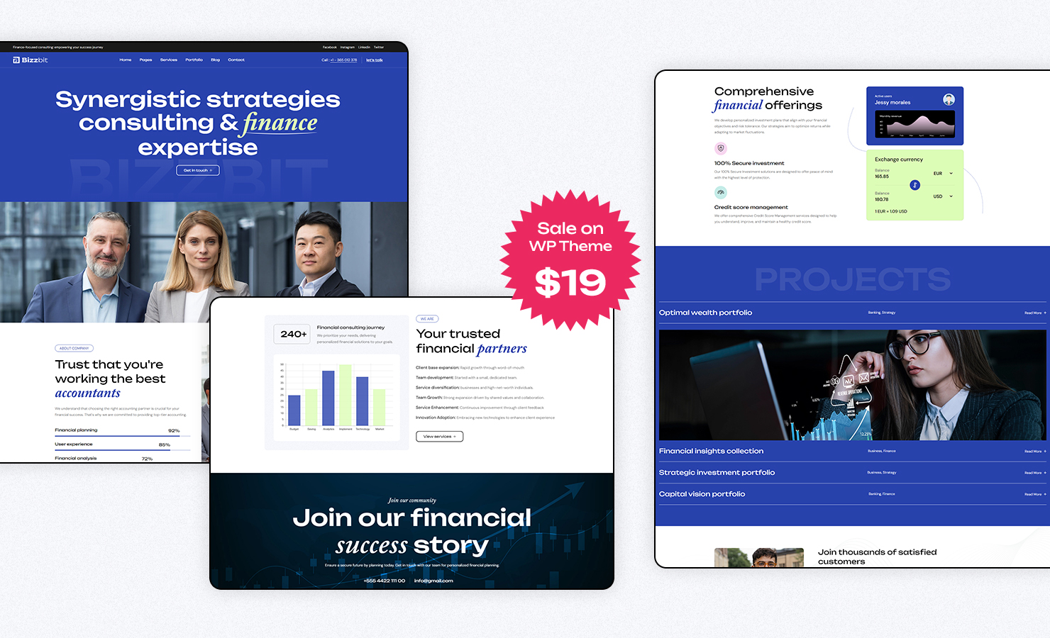 Bizzbit Finance and Business WordPress Theme