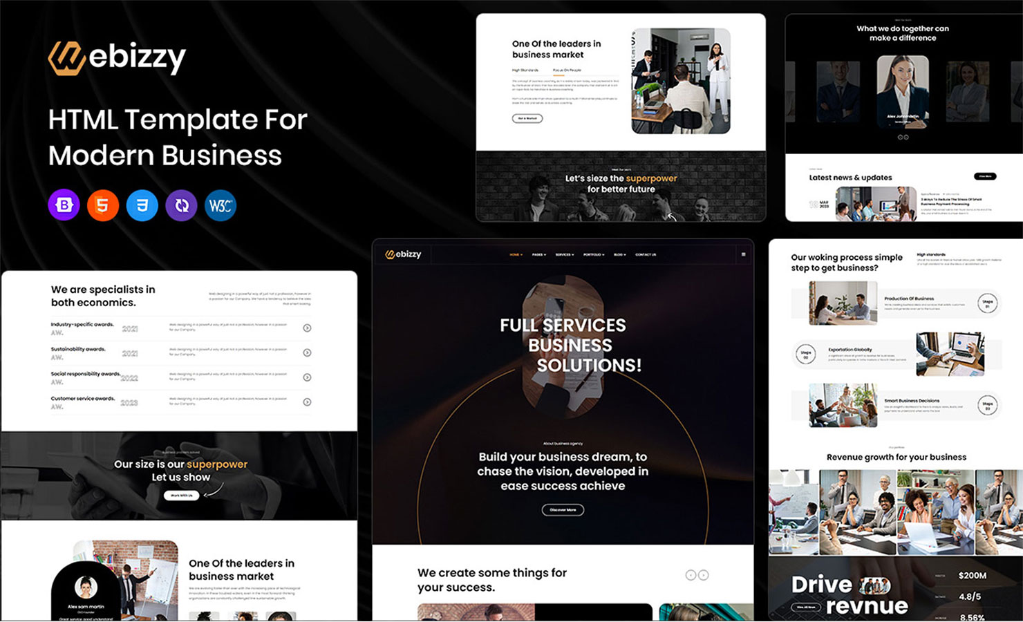 Webizzy Advance Business Agency WordPress Theme