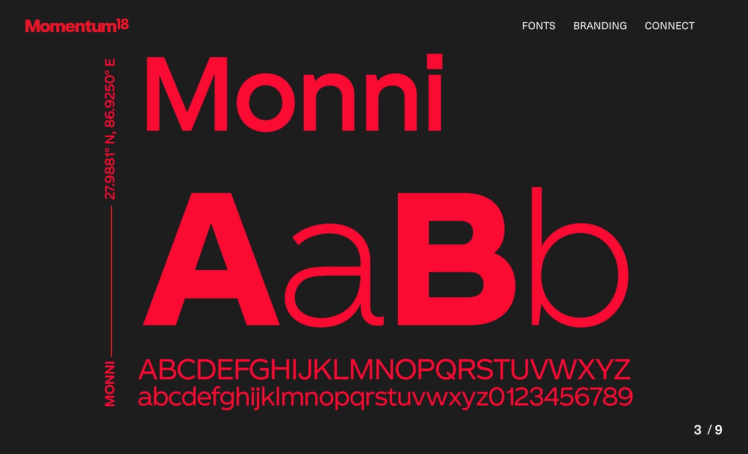 Momentum 18 Font Foundry